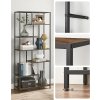 Industriální knihovna TAYLOR rustikálně hnědá 180x80 cm s moderním designem