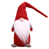 Vánoční skřítek HAPPY GNOME červený 44 cm dekorace na Vánoce