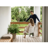Plastová židle TREGO bílá do moderního interiéru i exteriéru