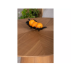 Elegantní stůl ANGEL 120 cm, kulatý, dekor dub