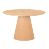Kulatý jídelní stůl ANGEL 120 cm v dekoru dub