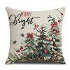 Vánoční povlak na polštář HOLLY CHARM 45x45 cm s motivem stromků