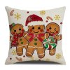 Povlak na polštář GINGERJOY 45x45 cm s veselým vánočním motivem