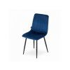 88455 5 jidelni set 1 4 cerny stul ramod 100x60 cm modra zidle lava s cernymi nohami