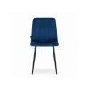 88455 6 jidelni set 1 4 cerny stul ramod 100x60 cm modra zidle lava s cernymi nohami