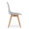 Jídelní sestava ADRIA 120x80 a židle KITO – minimalistický černo-šedý set