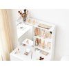 Toaletní stolek LUNAVI bílý 70x40 cm ideální pro make-up a šperky