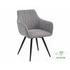product 2739Moderní jídelní židle BALLO BREGO šedé s černými kovovými nohami