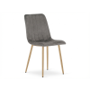 Elegantní šedá sametová židle LAVA PEWTER GREY do moderní jídelny