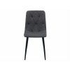 90480 4 zidle libra stone grey tmave seda do jidelny s cernymi nohami