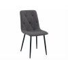 90480 5 pohodlna zidle libra stone grey tmave seda s kovovymi nohami