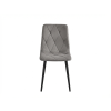 Sametová jídelní židle LIBRA SILVER GREY v moderním stylu