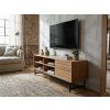 Stylový TV stolek VALMOR 140x40 cm, dekor dub pro velkou televizi