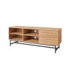 TV stolek VALMOR 140x40 cm, dekor dub v moderním obývacím pokoji