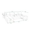 92118 5 komfortni rozkladaci sedaci souprava do u livaro 305x140 cm kremova