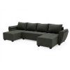 92130 elegantni sedaci souprava do u livaro 305x140 cm tmave seda rozkladaci