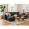 92130 4 rozkladaci sedaci souprava do u livaro 305x140 cm tmave seda moderni design