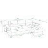 92193 3 moderni rohova sedaci souprava do l livaro 251x140 cm tmave seda