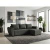 92193 rozkladaci oboustranna sedaci souprava do l livaro 251x140 cm tmave seda moderni styl