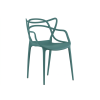 92349 4 moderni petrolejova plastova zidle kato s designovym operadlem