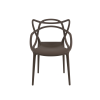 92361 1 moderni hneda plastova zidle kato s designovym operadlem