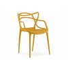 92373 designova sada 4 ks plastovych zidli kato horcicova