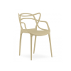 92412 designova sada 4 ks plastovych zidli kato terakotova bezova