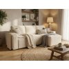 92523 5 moderni rohova sedaci souprava smart boucle kremova rozkladaci do l