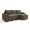 92553 moderni rohova sedaci souprava smart boucle sedohneda 232x143 cm