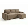92721 5 moderni rohova sedaci souprava smart boucle tmave bezova 232x143 cm