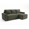 92727 6 moderni rohova sedaci souprava smart boucle tmave zelena 232x143 cm