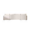 Trendy krémová sedací souprava do U VENORIA 285x146 cm