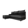 Oboustranná sedací souprava do L VALERIO SLIM 200x140 cm s funkcí lůžka + 2 polštářky