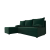 Oboustranná sedací souprava do L VALERIO SLIM 200x140 cm s funkcí lůžka + 2 polštářky
