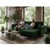 92910 luxusni rozkladaci oboustranna sedaci souprava do l silvano 230x140 cm tmave zelena
