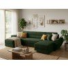 Designová sedací souprava do U TAVERO 321x140 cm tmavě zelená do interiéru
