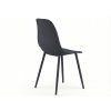 93063 designova jidelni zidle osaka plastova antracitova pro moderni interier