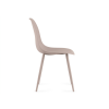 93096 3 minimalisticka jidelni zidle osaka plastova bezova k drevenemu stolu