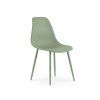 93111 6 moderni jidelni zidle osaka plastova svetle zelena v minimalisticke jidelne
