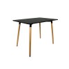 92532 1 akce cerny jidelni stul bergen 140x80 cm ii jakost