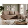 93448 6 rozkladaci oboustranna sedaci souprava do l venoria slim 200x143 cm bezova 2 polstarky zdarma