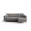 93715 stylova rozkladaci sedaci souprava do l silviano 230x140 cm seda
