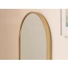 Dekorativní oválné zrcadlo OLVANI 100x50 cm v elegantním zlatém provedení