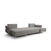 Designová sedací souprava do U SILVIANO 300x140 cm krémová rozkládací
