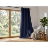 Stylový tmavě modrý závěs OXFORD 140x250 cm do obývacího pokoje