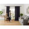 Závěs OXFORD LIGHT 140x250 cm tmavě šedý designový závěs s kroužky