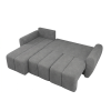 Elegantní sedací souprava SEVIO 246x145 cm šedá oboustranná rozkládací
