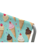 94060 prakticke skladaci lehatko sand ice cream barevne s kovovou konstrukci