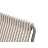 94114 prakticke skladaci lehatko sand stripes hnede s kovovou konstrukci