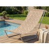 94117 5 moderni plazove lehatko sand flowers cervene s jemnym kvetinovym motivem